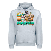 Heather Grey ocd obsessive cow disorder coffee cups Urban Hoodie - Jasminsmagicworld