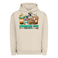 Pigment French Oak ocd obsessive cow disorder coffee cups Urban Hoodie - Jasminsmagicworld