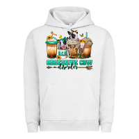 Pigment Lunar Rock ocd obsessive cow disorder coffee cups Urban Hoodie - Jasminsmagicworld