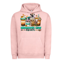 Pigment Salmon ocd obsessive cow disorder coffee cups Urban Hoodie - Jasminsmagicworld