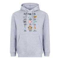 Heather Grey god says i am Heavyweight Hoodie - MaliasSmallBusiness