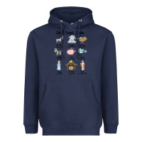 Navy god says i am Heavyweight Hoodie - MaliasSmallBusiness