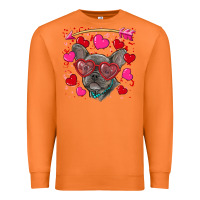Carrot valentine's day french bulldog puppy Premium Sweatshirt - RanaPortraitStore