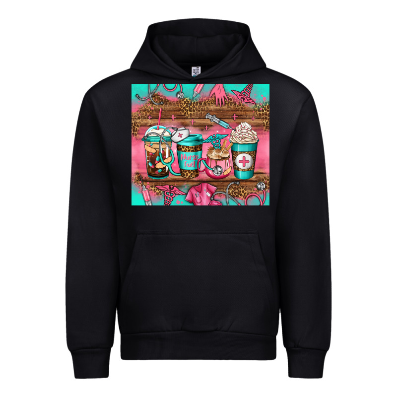 Nurse Fuel Coffee Cups Urban Hoodie by Jasminsmagicworld | Teevron