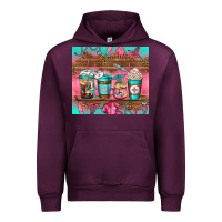 Mauve Wine nurse fuel coffee cups Urban Hoodie - Jasminsmagicworld