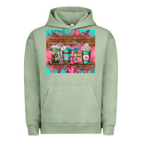 Pigment Oil Green nurse fuel coffee cups Urban Hoodie - Jasminsmagicworld