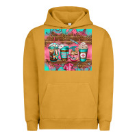Pigment Peanut Butter nurse fuel coffee cups Urban Hoodie - Jasminsmagicworld