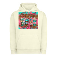 Pigment Pistachio nurse fuel coffee cups Urban Hoodie - Jasminsmagicworld