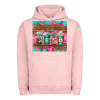 Pigment Salmon nurse fuel coffee cups Urban Hoodie - Jasminsmagicworld