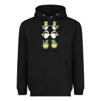 Black lucky vibes Heavyweight Hoodie - MaliasSmallBusiness