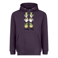 Plum lucky vibes Heavyweight Hoodie - MaliasSmallBusiness