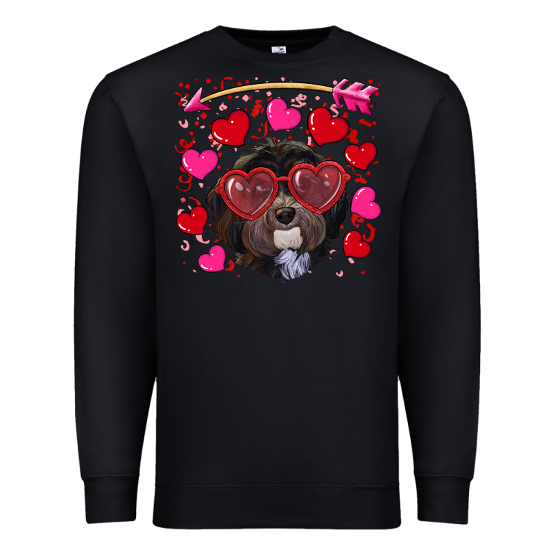 Valentine's Day Havanese Dog Premium Sweatshirt by RanaPortraitStore | Teevron