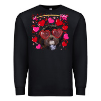 Black valentine's day havanese dog Premium Sweatshirt - RanaPortraitStore