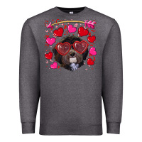 Charcoal Heather valentine's day havanese dog Premium Sweatshirt - RanaPortraitStore