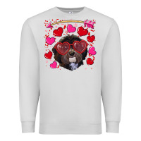 Dove Grey valentine's day havanese dog Premium Sweatshirt - RanaPortraitStore