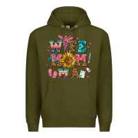 Army Green wife mom ma Premium Hoodie - AdoDesignShop