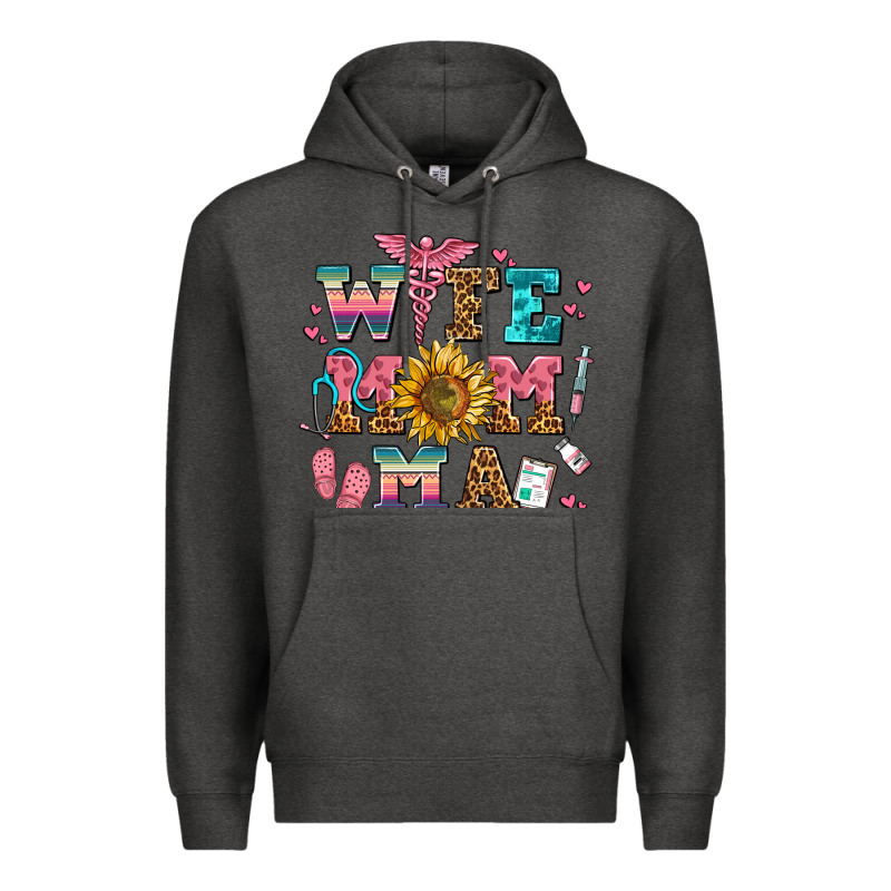 Wife Mom Ma Premium Hoodie by AdoDesignShop | Teevron