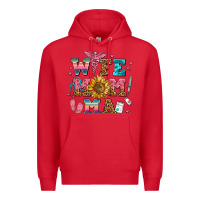 Red wife mom ma Premium Hoodie - AdoDesignShop