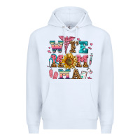 White wife mom ma Premium Hoodie - AdoDesignShop