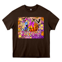 Chocolate Brown 1st Halloween Heavy Core Tee - CowhideDigitalArt