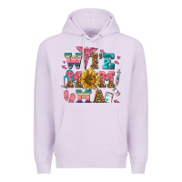 Lilac wife mom ma Premium Hoodie - AdoDesignShop