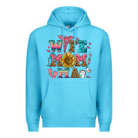 Ocean Blue wife mom ma Premium Hoodie - AdoDesignShop
