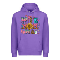 Purple wife mom ma Premium Hoodie - AdoDesignShop