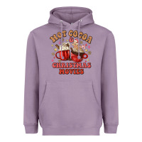 Lavender hot cocoa and christmas movies Heavyweight Hoodie - MaliasSmallBusiness