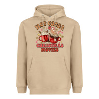 Mushroom hot cocoa and christmas movies Heavyweight Hoodie - MaliasSmallBusiness