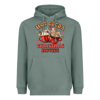 Sage hot cocoa and christmas movies Heavyweight Hoodie - MaliasSmallBusiness