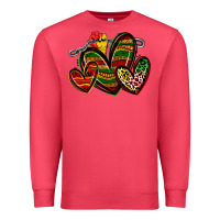 Cardinal juneteenth hearts Premium Sweatshirt - Zillion Design Studio