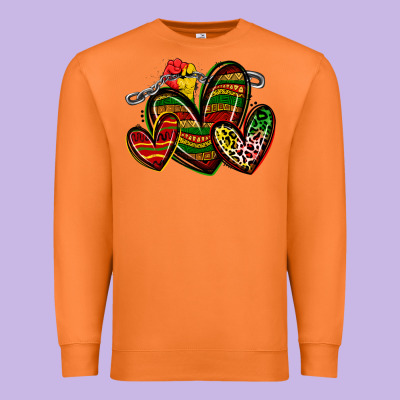 Premium Sweatshirt juneteenth hearts