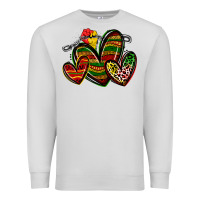 Dove Grey juneteenth hearts Premium Sweatshirt - Zillion Design Studio