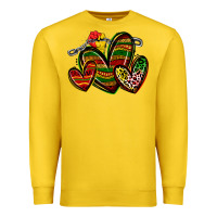 Lemon juneteenth hearts Premium Sweatshirt - Zillion Design Studio