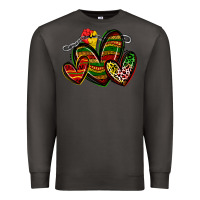 Smoke juneteenth hearts Premium Sweatshirt - Zillion Design Studio