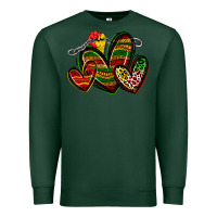 Sports Green juneteenth hearts Premium Sweatshirt - Zillion Design Studio