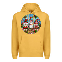 Mustard christmas gnomes ornament Premium Hoodie - Artiststas