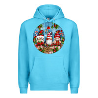 Ocean Blue christmas gnomes ornament Premium Hoodie - Artiststas