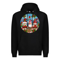 Black christmas gnomes ornament Premium Hoodie - Artiststas