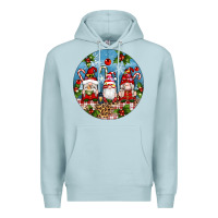 Blue Mist christmas gnomes ornament Premium Hoodie - Artiststas