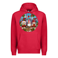 Cardinal christmas gnomes ornament Premium Hoodie - Artiststas
