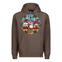 Coffee christmas gnomes ornament Premium Hoodie - Artiststas