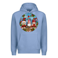Colony Blue christmas gnomes ornament Premium Hoodie - Artiststas