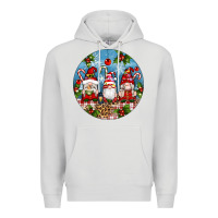 Dove Grey christmas gnomes ornament Premium Hoodie - Artiststas