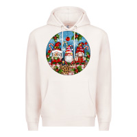 Pale Pink christmas gnomes ornament Premium Hoodie - Artiststas