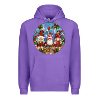 Purple christmas gnomes ornament Premium Hoodie - Artiststas