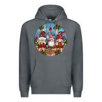 Rock christmas gnomes ornament Premium Hoodie - Artiststas