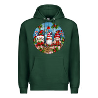 Sports Green christmas gnomes ornament Premium Hoodie - Artiststas