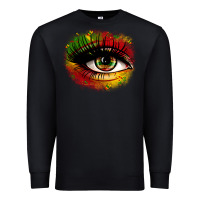 Black juneteenth eye Premium Sweatshirt - Zillion Design Studio