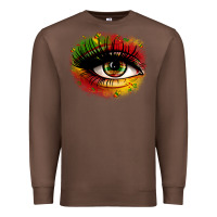 Chestnut juneteenth eye Premium Sweatshirt - Zillion Design Studio